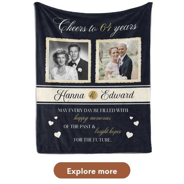 Customized Anniversary Gift - Custom Blanket From MyMindfulGifts