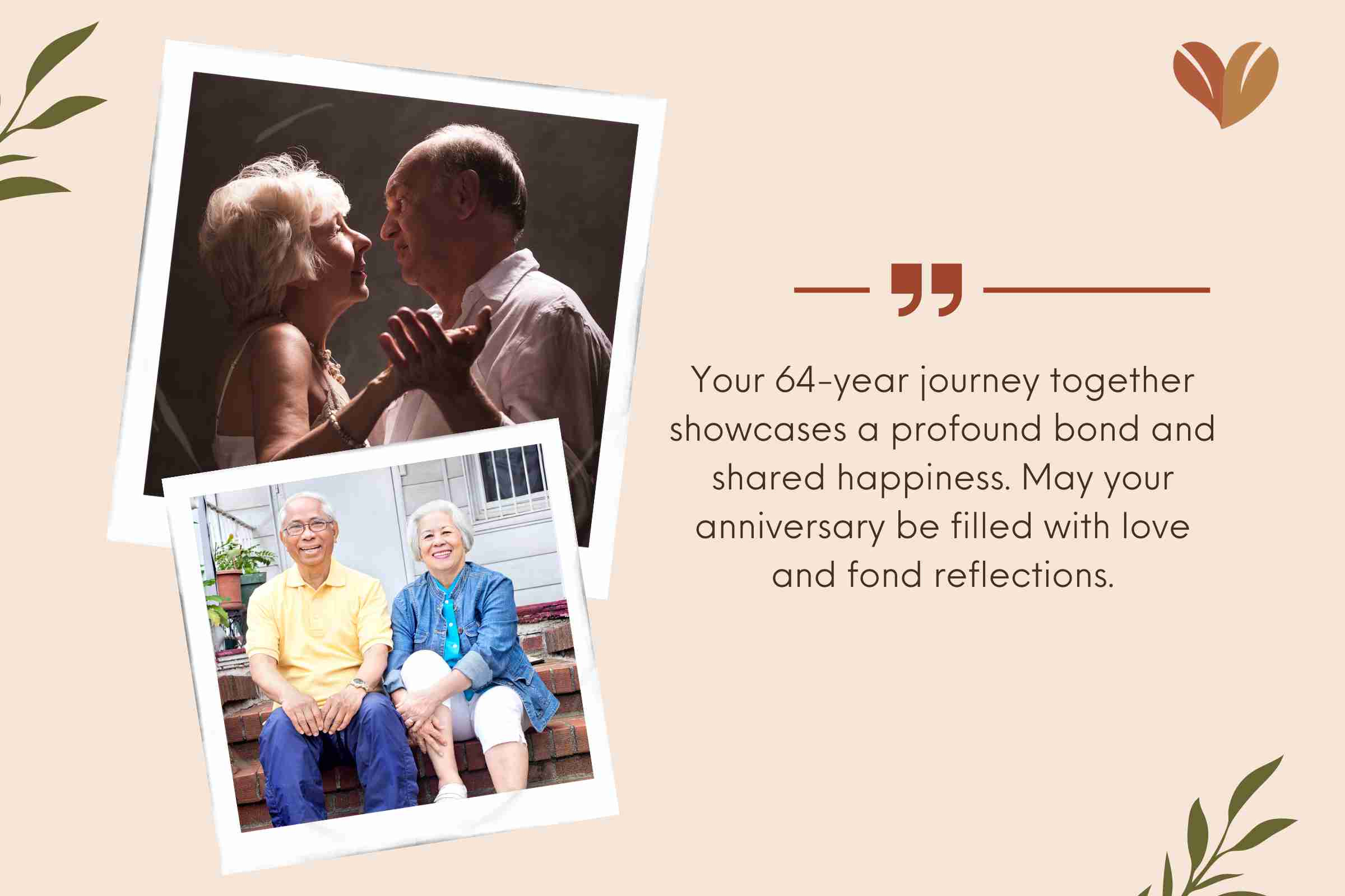 Thoughtful 64th Wedding Anniversary Wishes For Friends