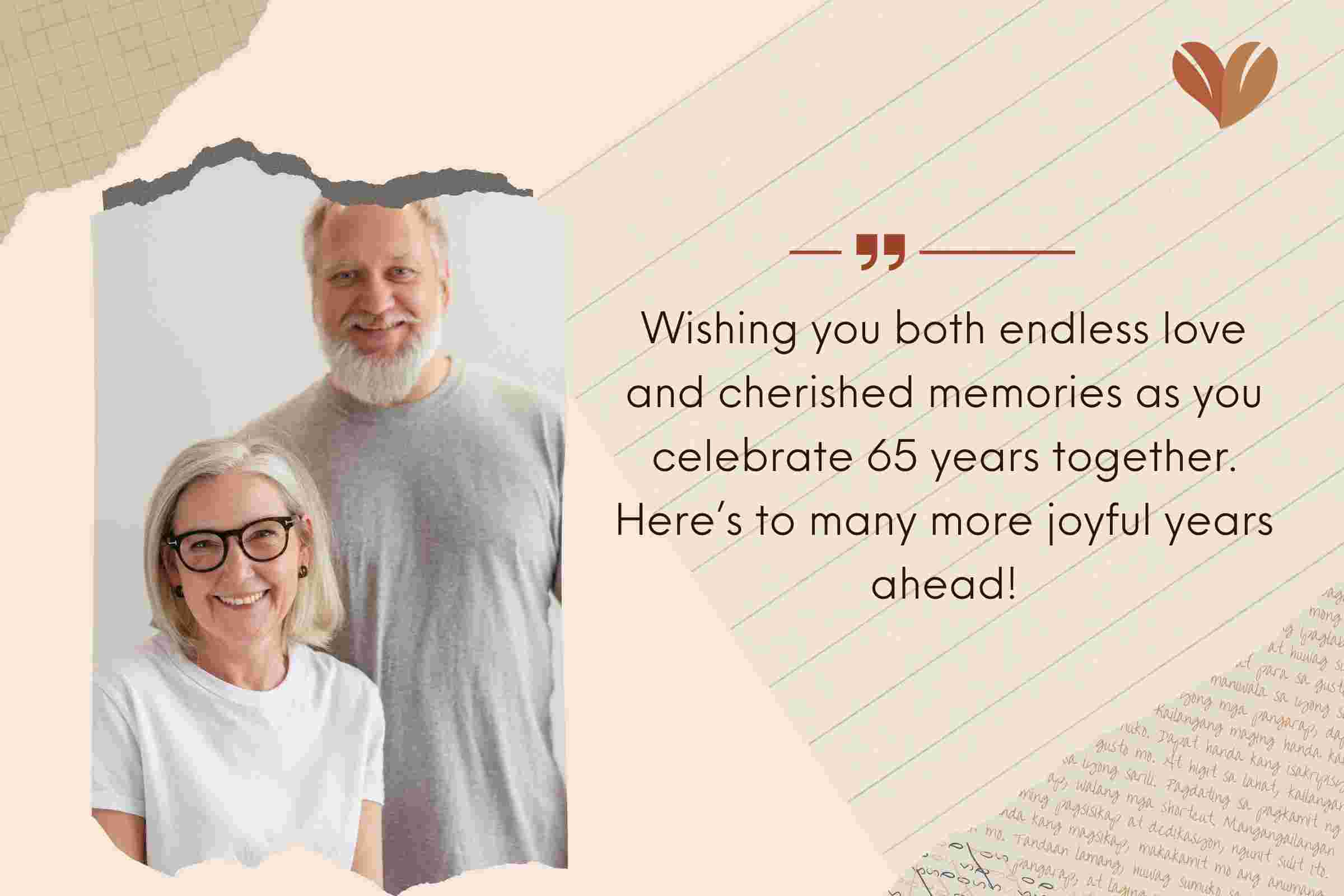 Meaningful 65th Anniversary Wishes For Your Parents