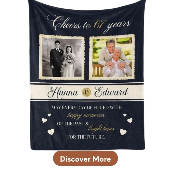 Personalized 67th Anniversary Gift For Husband - Custom Canvas From MyMindfulGifts