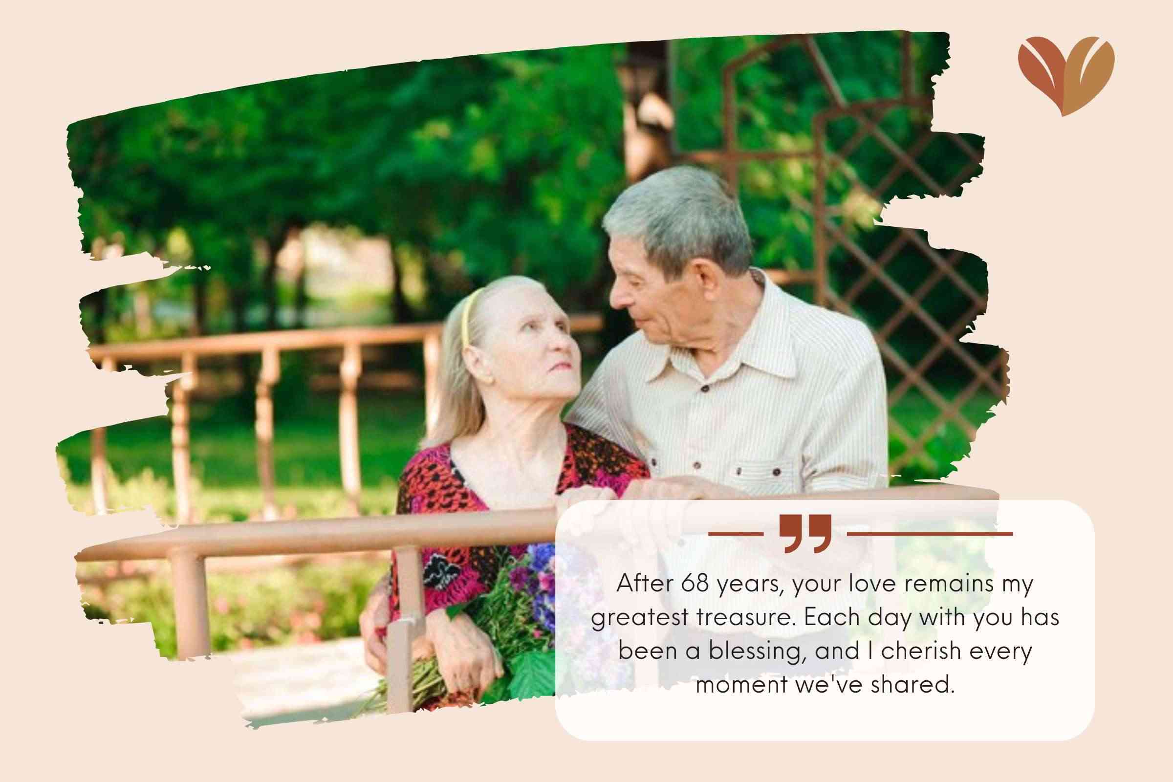 Romantic 68th Wedding Anniversary Quotes For Your Wife