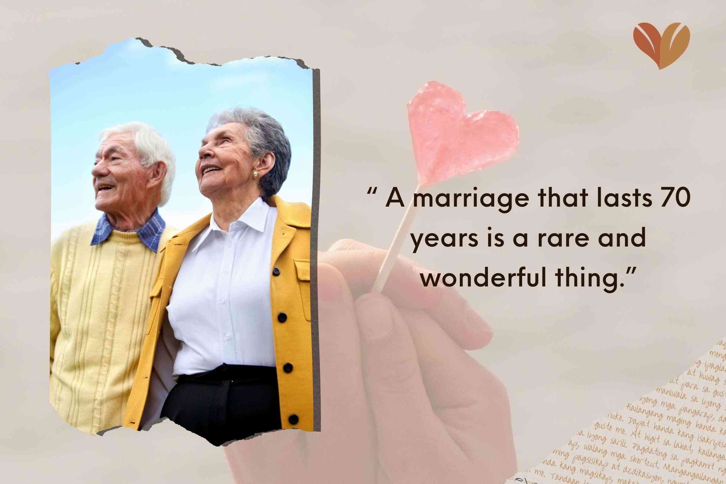 Thoughtful 70th Marriage Anniversary Quotes For Couples