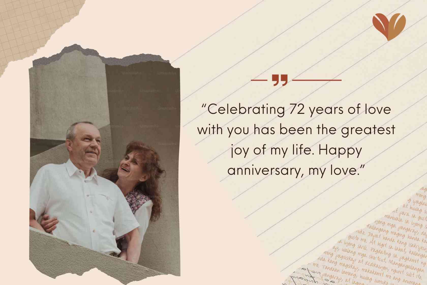 Heart Touching 72nd Wedding Anniversary Quotes To Your Husband