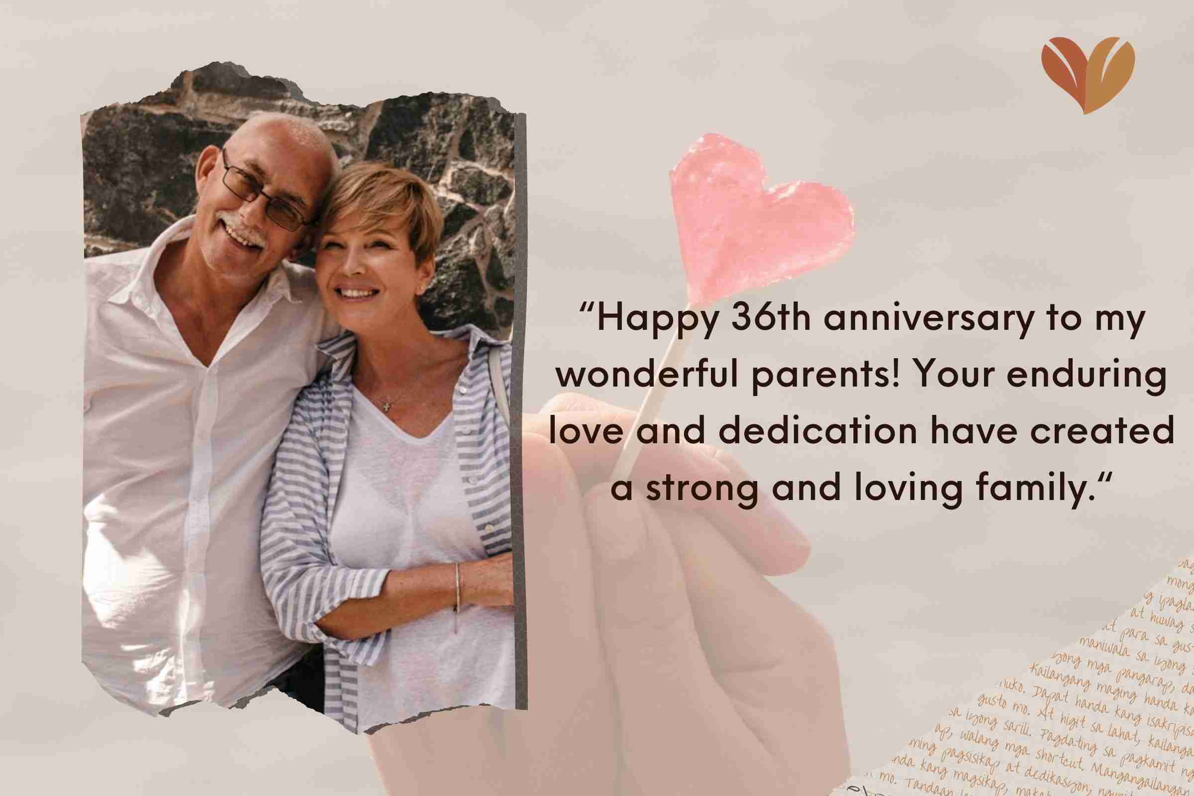 Happy 36th Anniversary Quotes For Mom And Dad