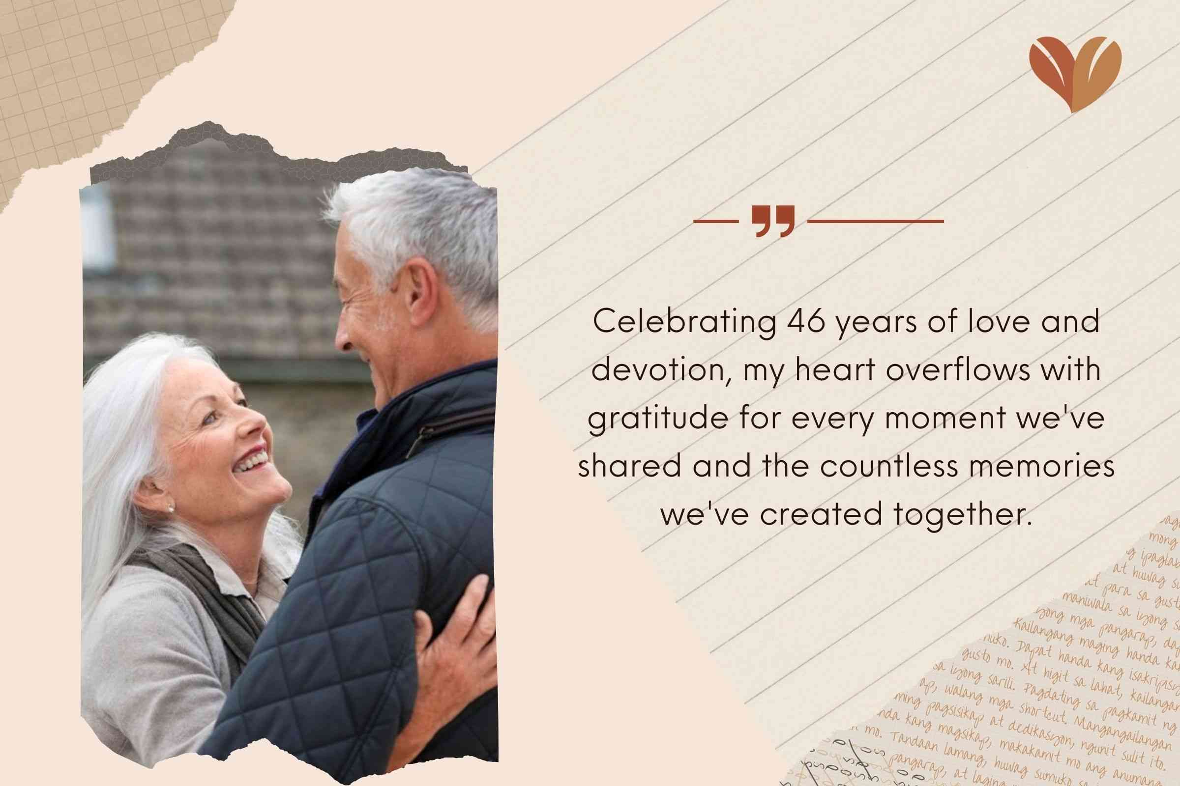 Inspirational 46th Wedding Anniversary Messages For Couples