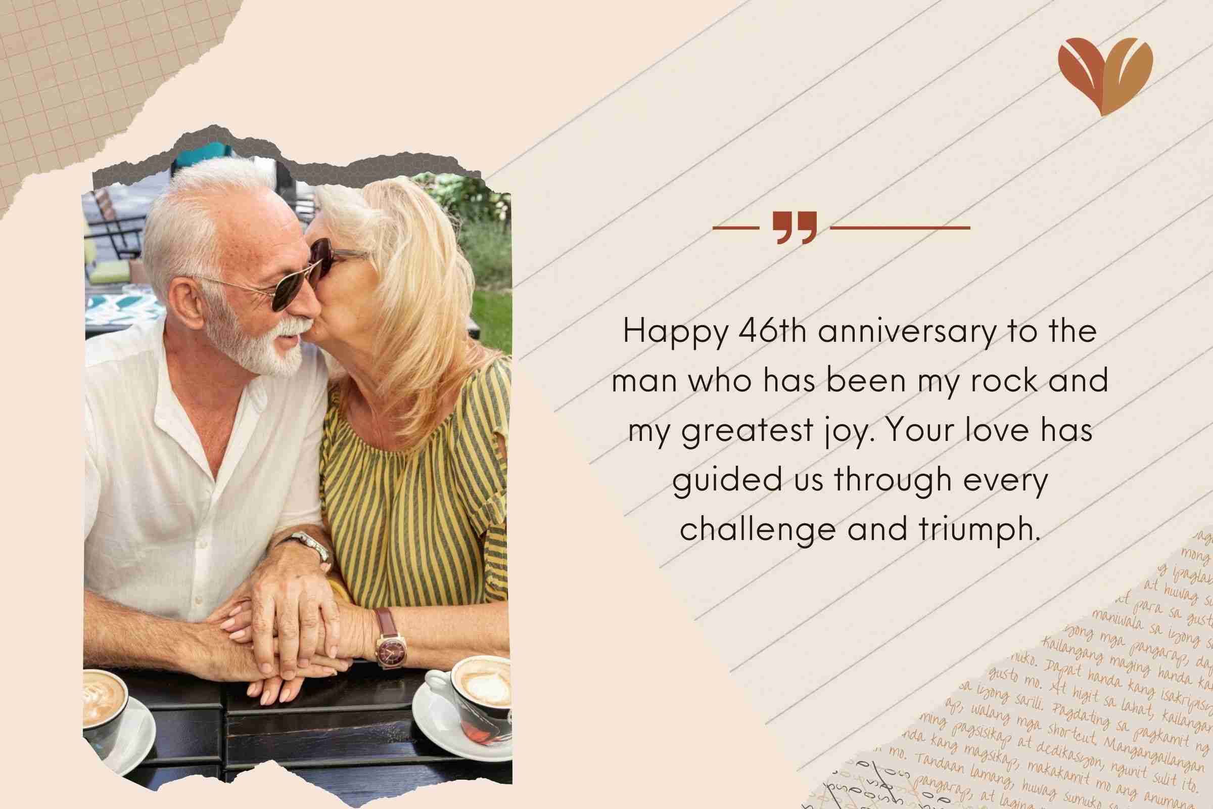 Short 46th Wedding Anniversary Quotes For Husband