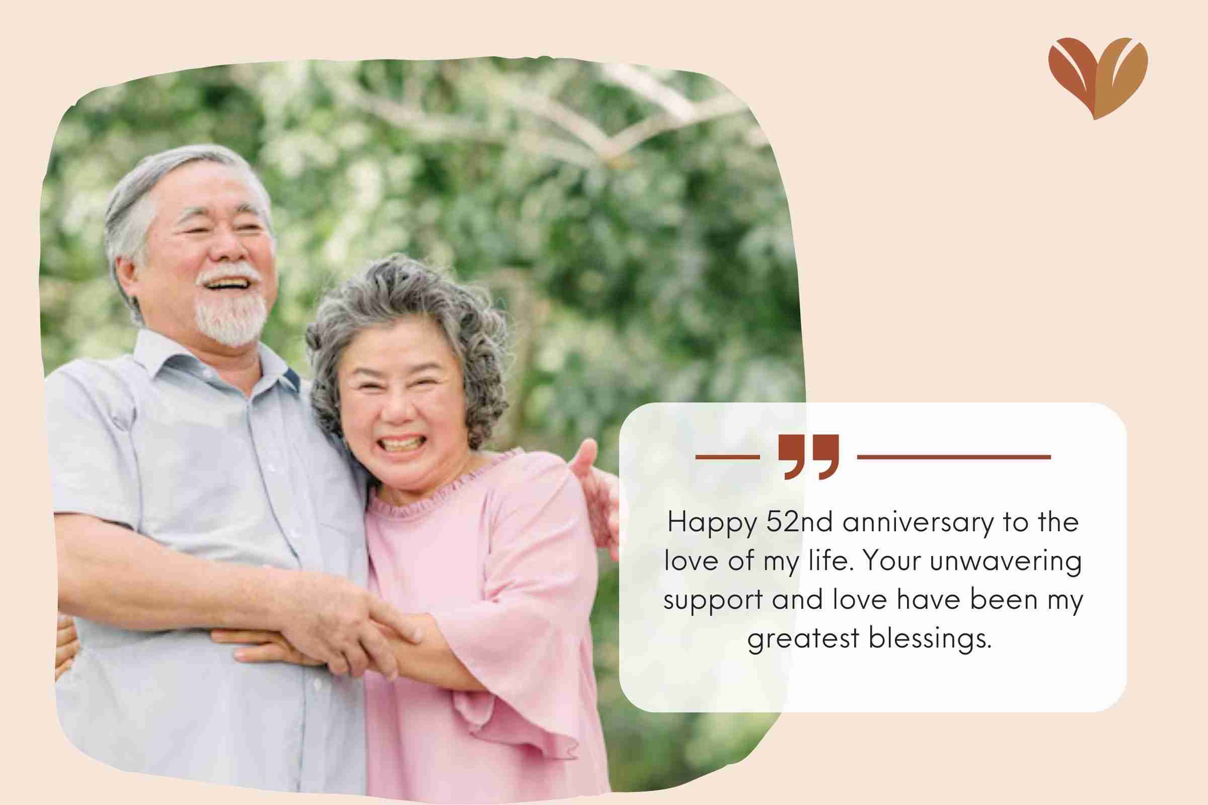 Inspirational 52nd Wedding Anniversary Messages For Your Partner