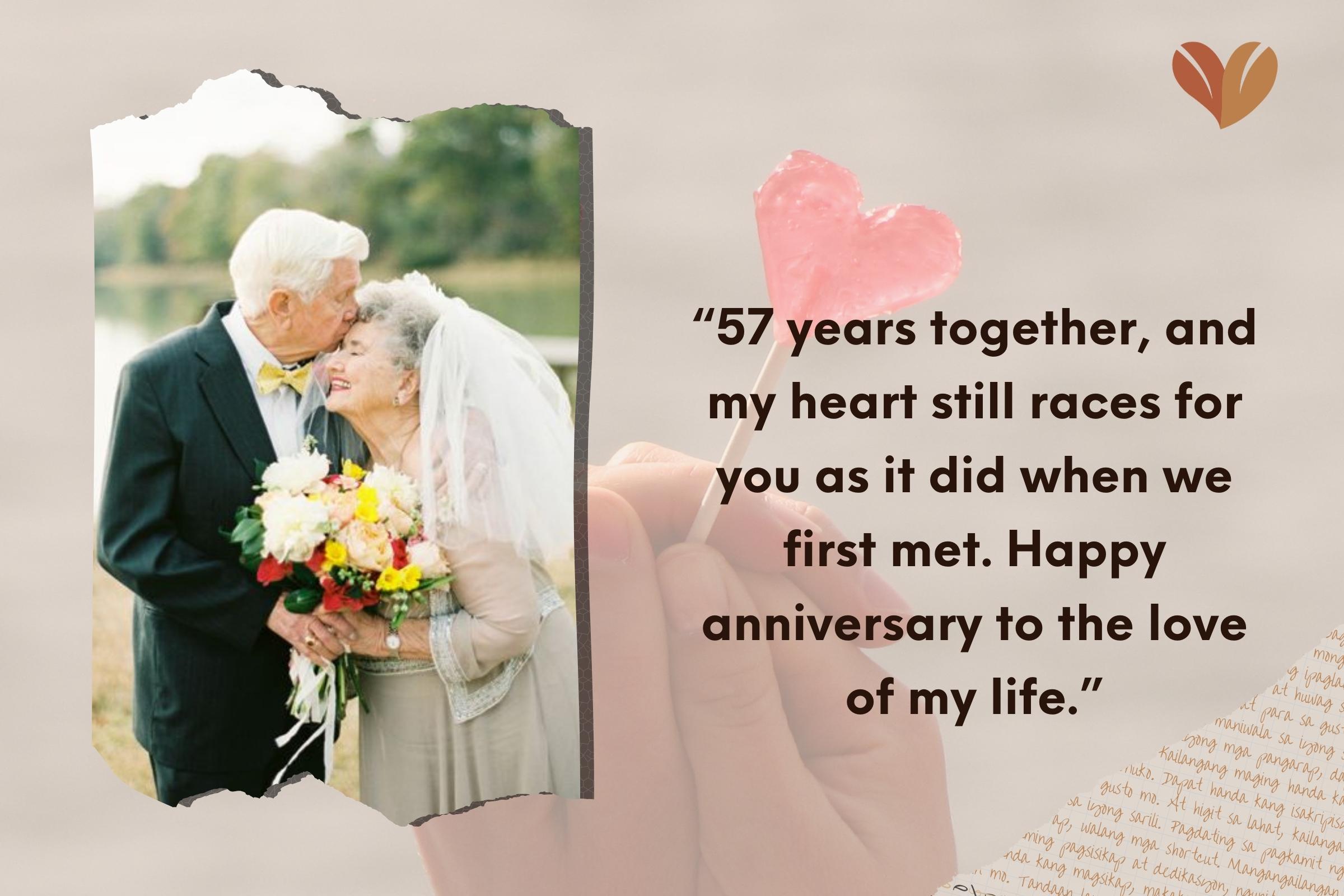 75 Heartfelt 57th Wedding Anniversary Wishes For Wife 2