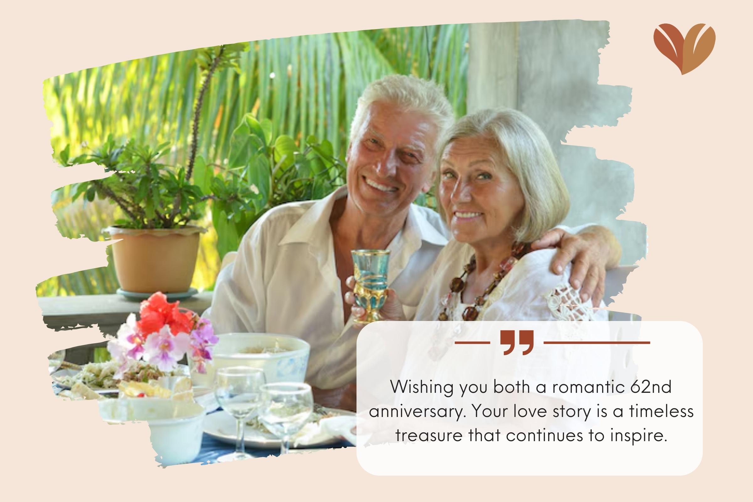 75 Inspirational 62nd Anniversary Wishes For Couples 3