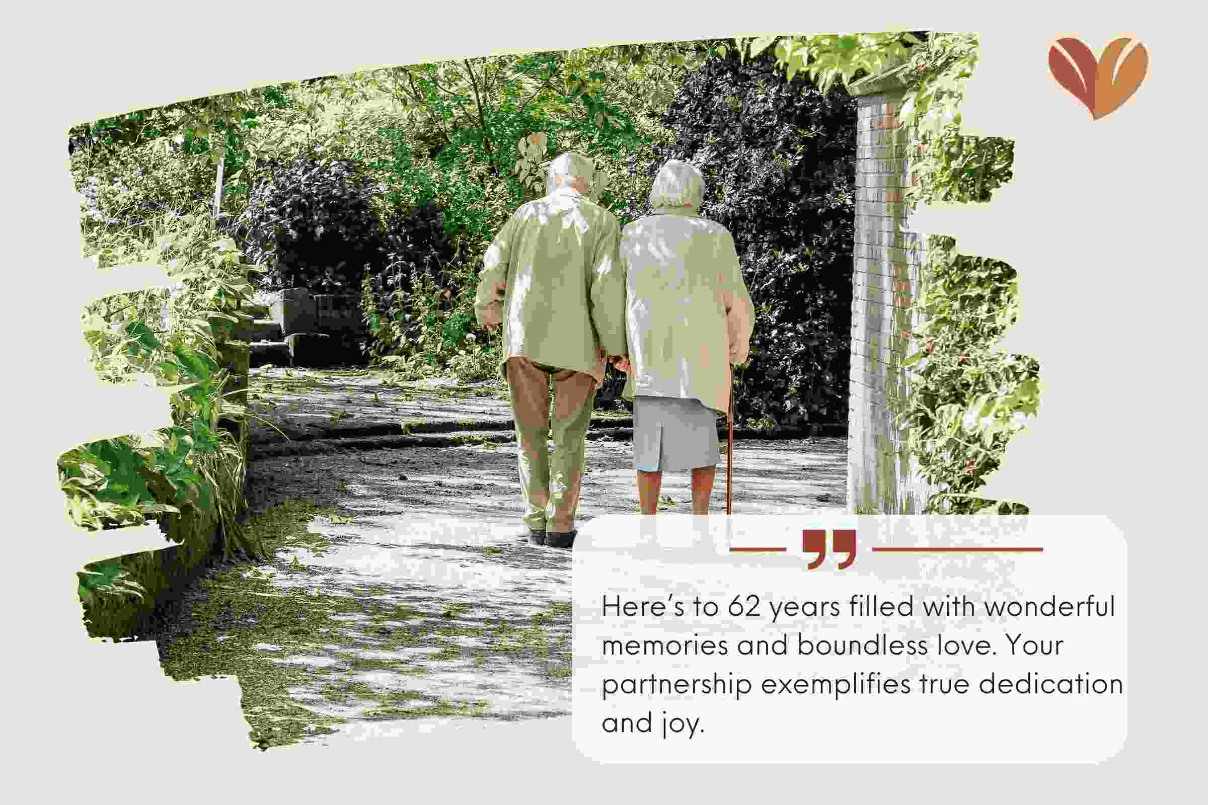 Thoughtful 62nd Anniversary Wishes For Parents