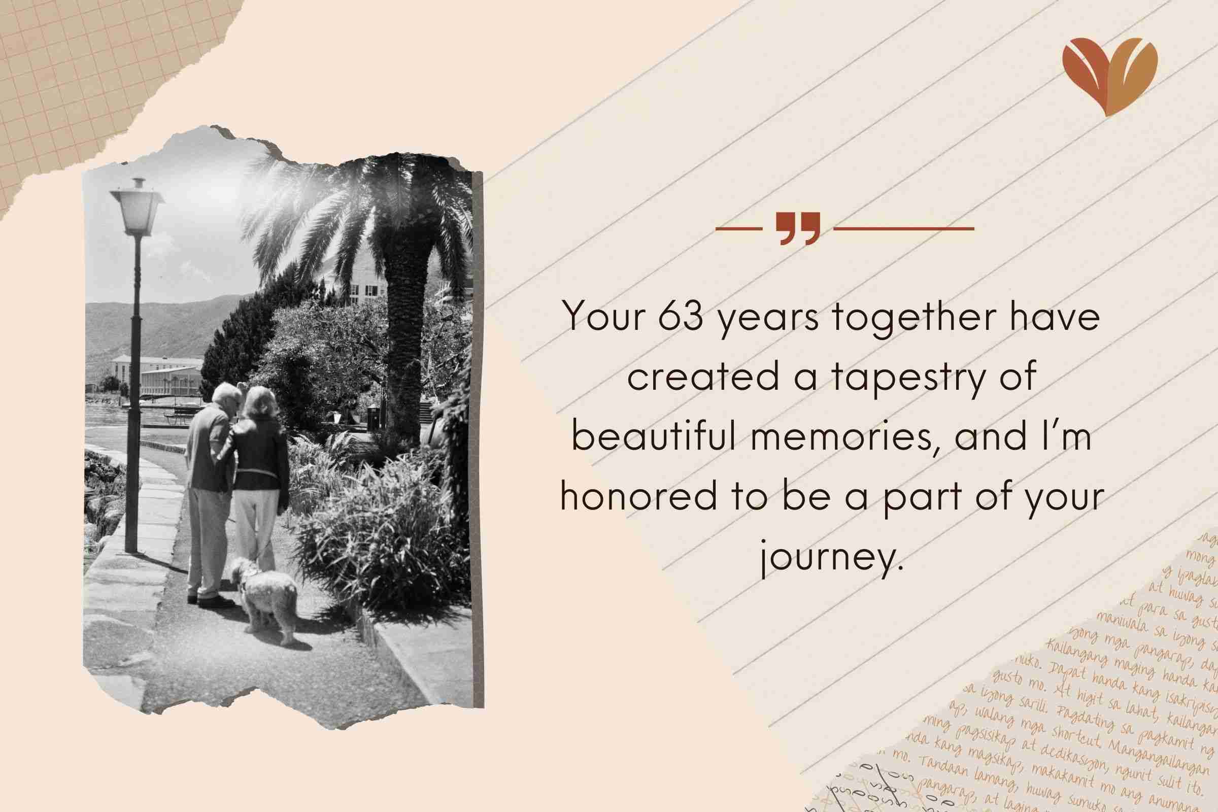 Heartfelt 63rd Anniversary Messages For Your Friends