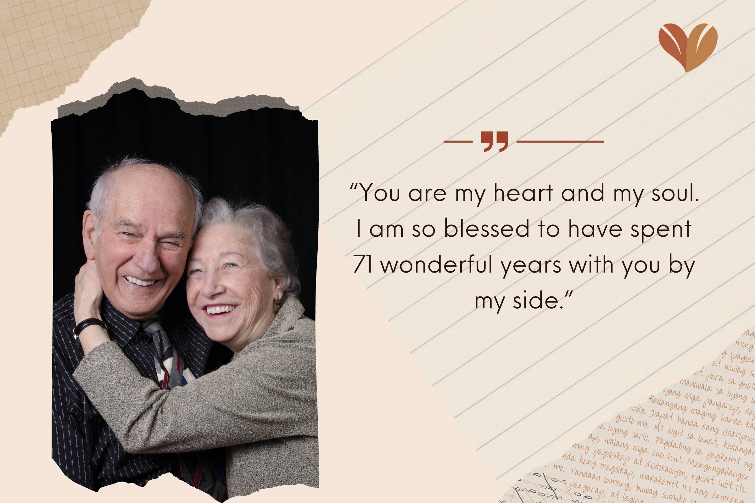 Heartfelt 71st Wedding Anniversary Quotes To Your Wife