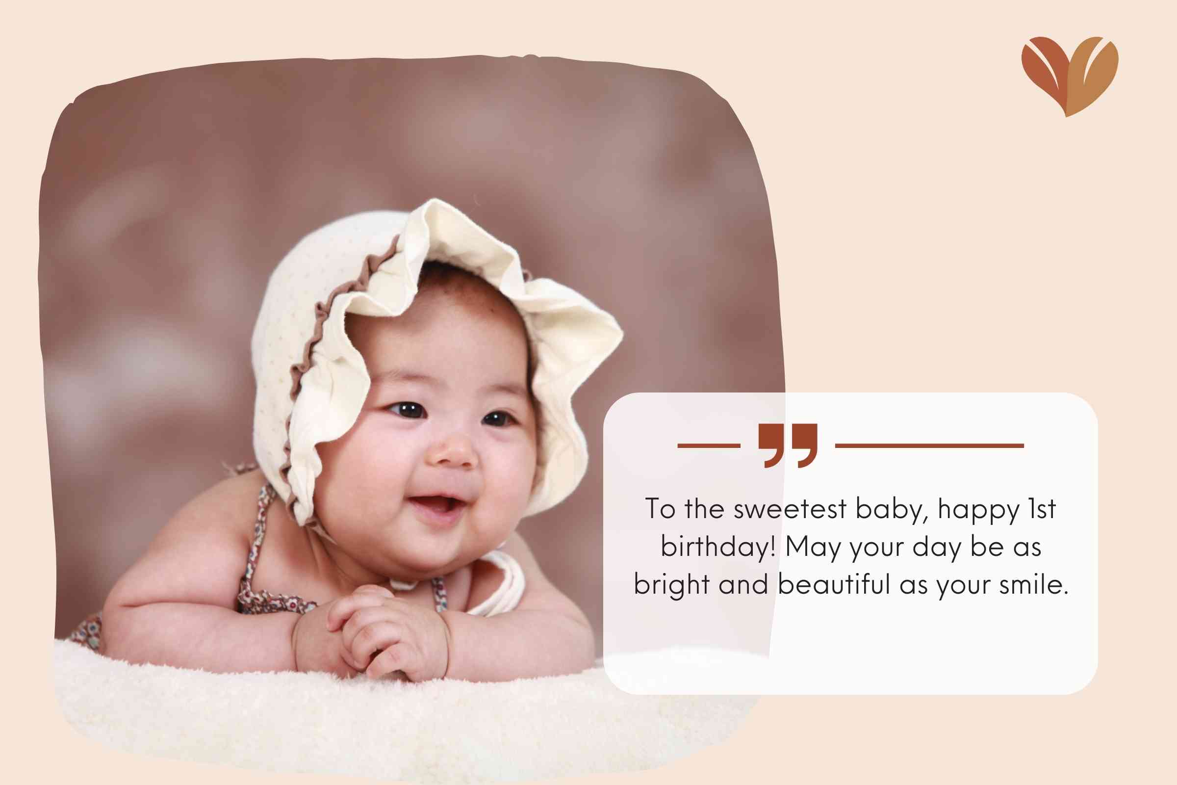 Cute First Birthday Wishes For Baby