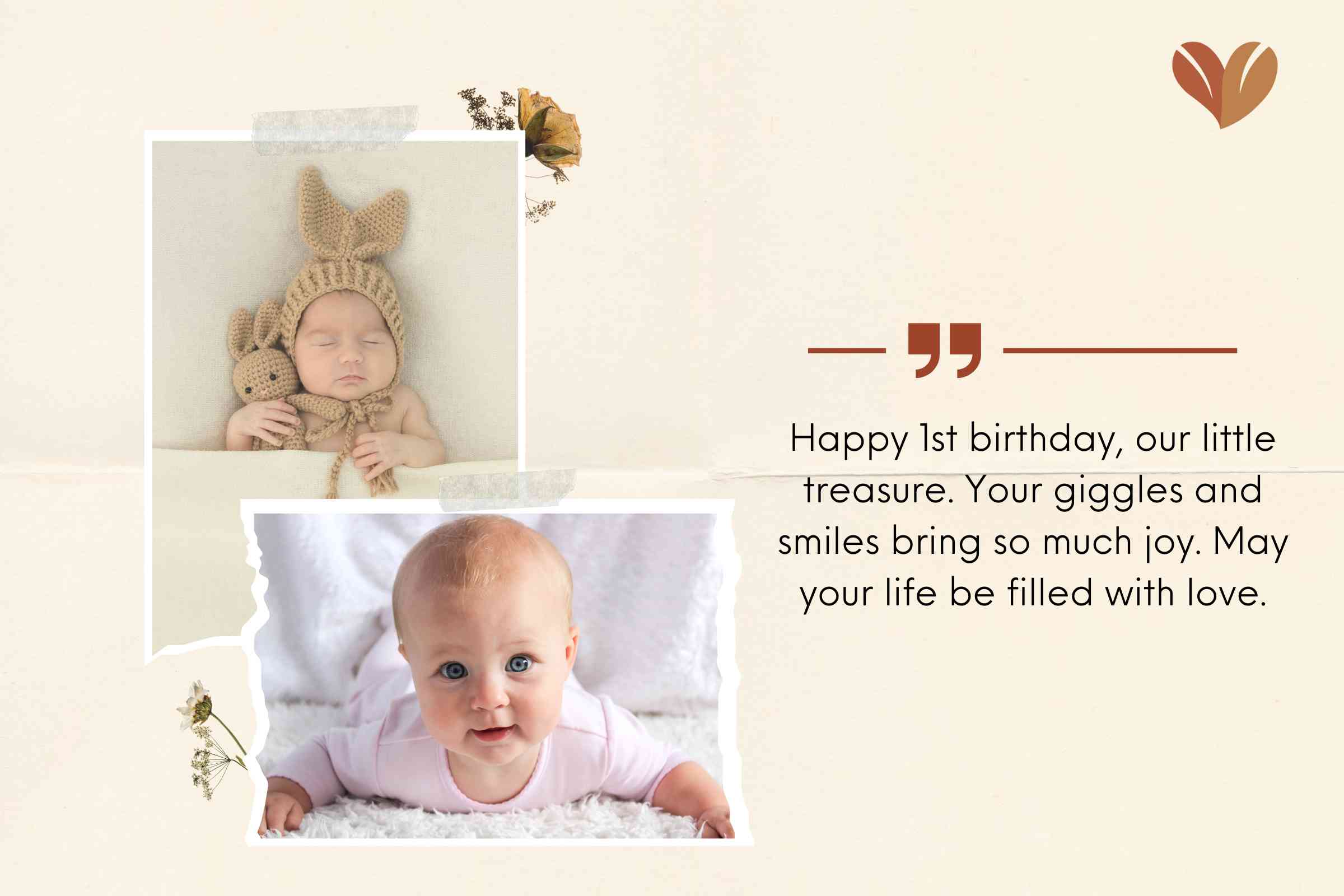 Sweet First Birthday Messages For Daughter