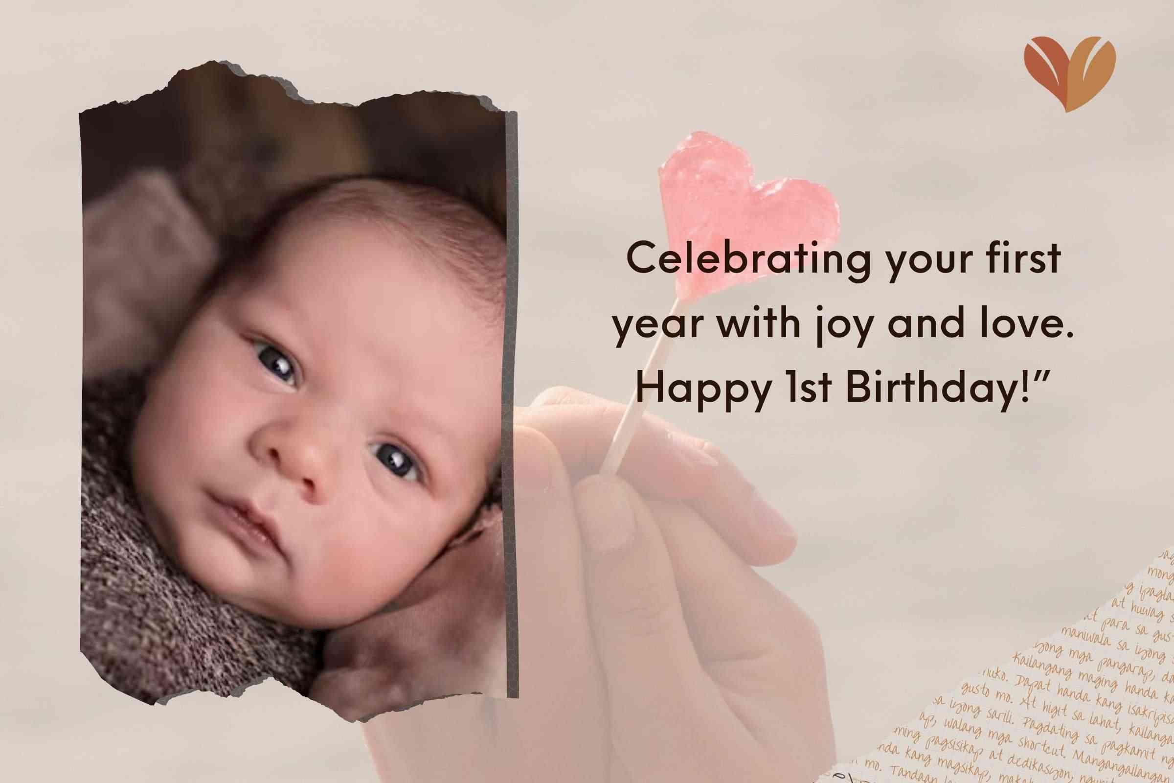 Short 1st Birthday Sayings To Granddaughter