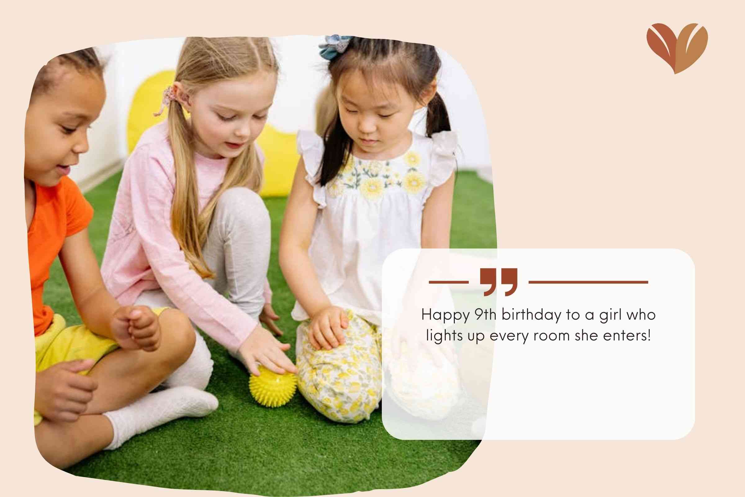 Short 9th Birthday Card Messages For Girl