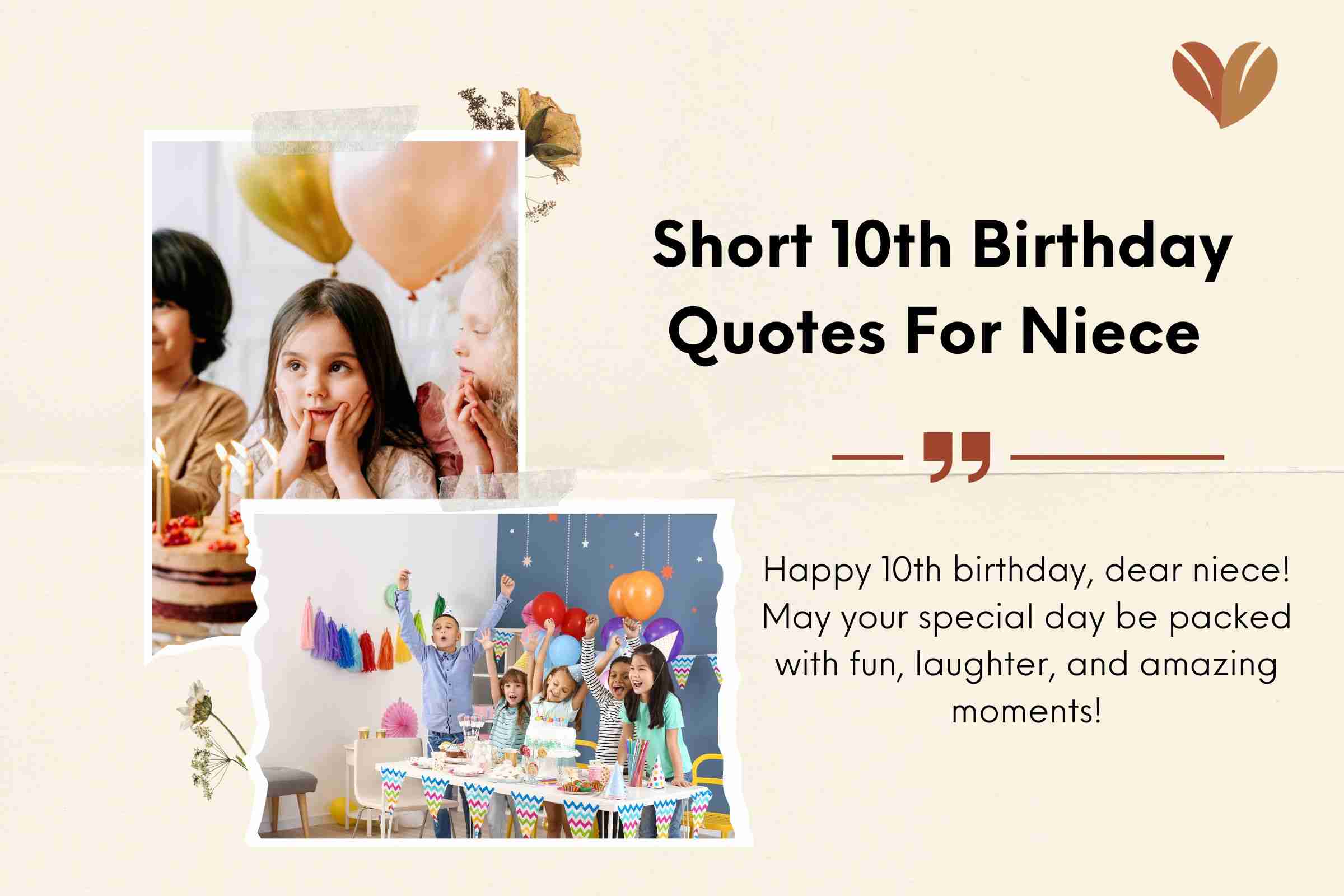 Short 10th Birthday Quotes For Niece