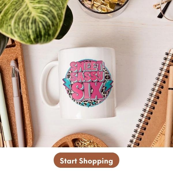 Customizable 6th Birthday Gift For Girl - Custom Mug From MyMindfulGifts